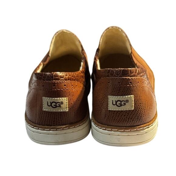 UGG Australia Hadria Croco Slip-On Shoes Brown, Women’s Size 11 - Picture 3 of 6